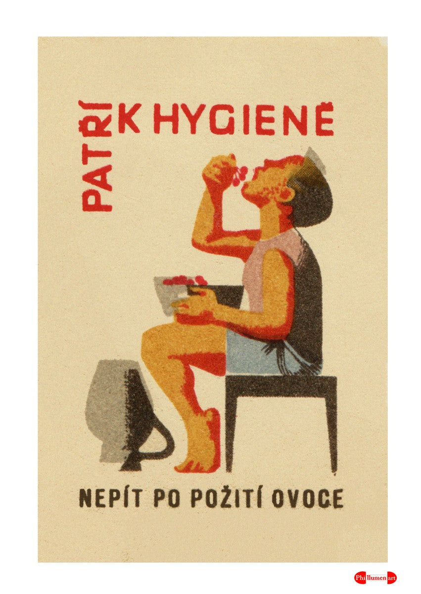 79019 Hygiene Belongs- Do Not Drink After Eating Fruit