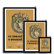 There Is Strength In Health - Fine art print - Matchbox art print - Retro art print - Vintage art print - Wall art print