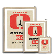 Ostrava 64 Exhibition - Fine art print - Matchbox art print - Retro art print - Vintage art print - Wall art print