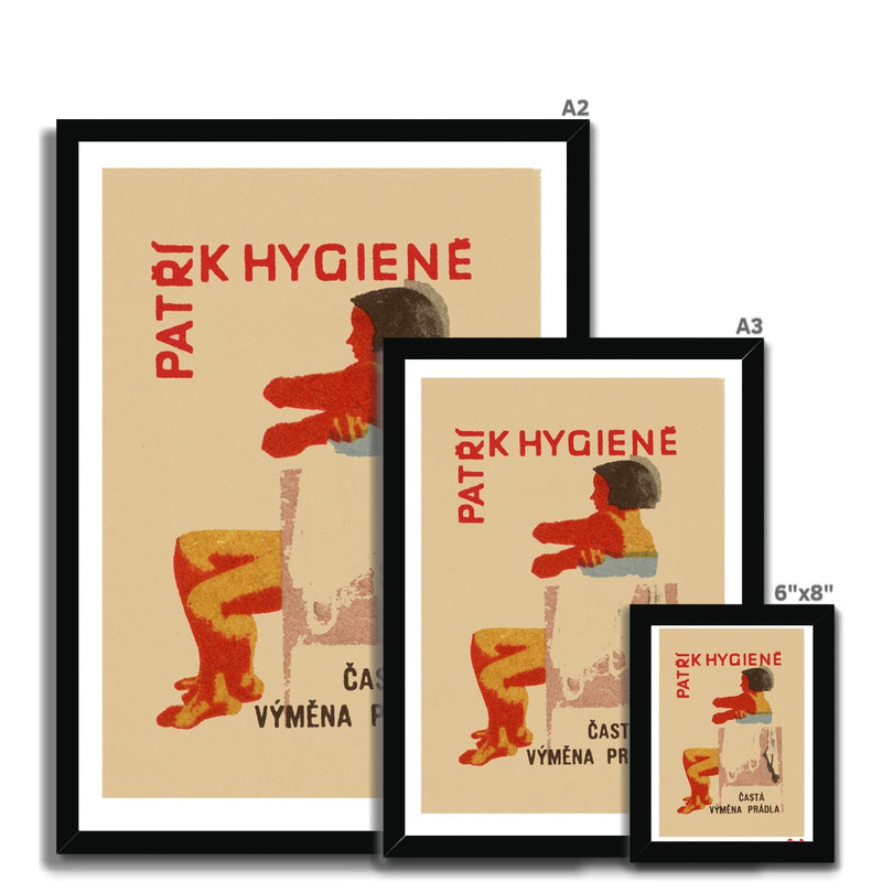 Hygiene Belongs- Clean Hair - Fine art print - Matchbox art print - Retro art print - Vintage art print - Wall art print