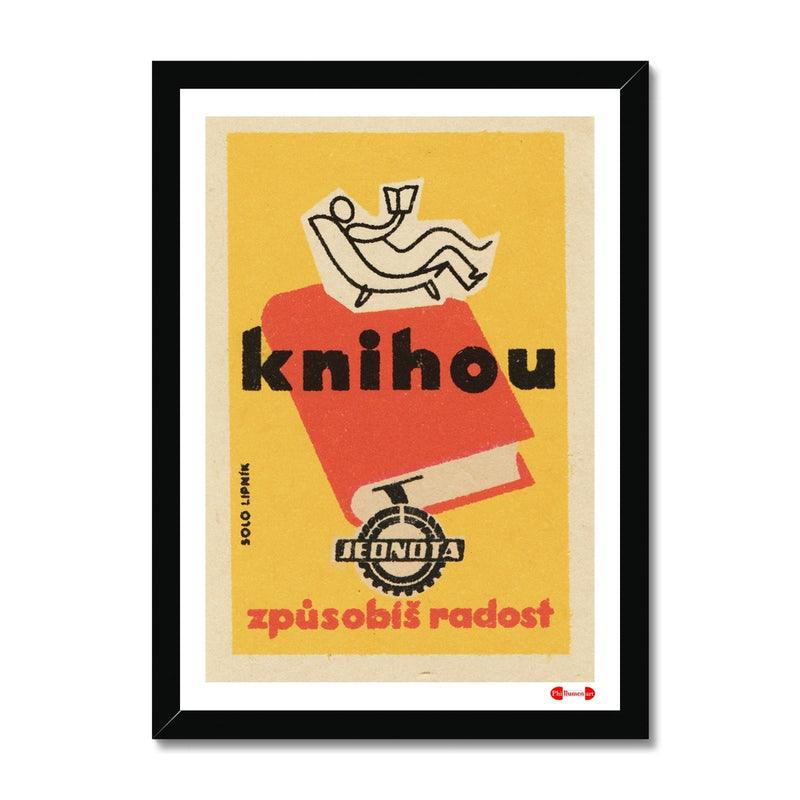 Reading Will Bring You Joy - Fine art print - Matchbox art print - Retro art print - Vintage art print - Wall art print