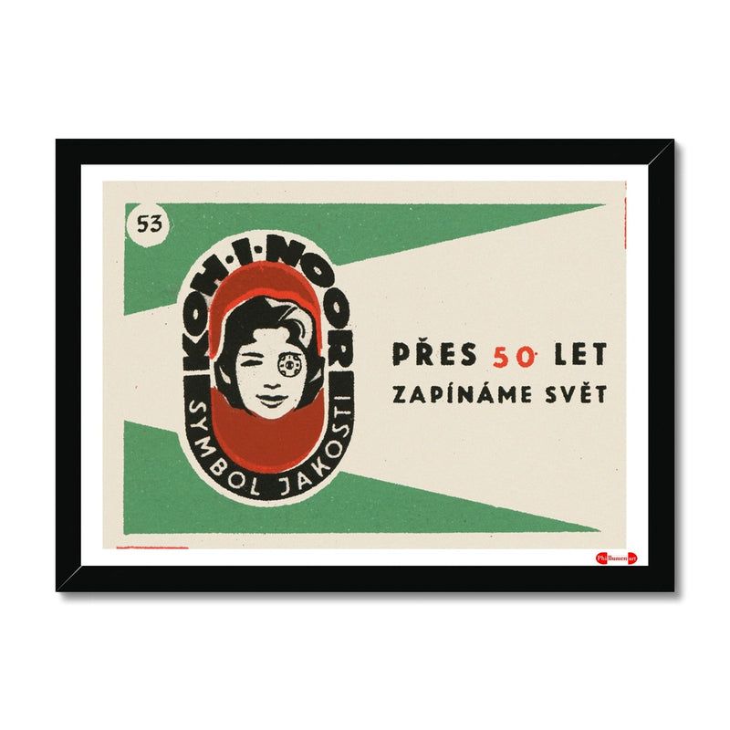 Koh -I-Noor. The Sign of Quality - Fine art print - Matchbox art print - Retro art print - Vintage art print - Wall art print