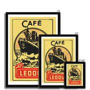 Cafe Ledoux Print - Fine art print - Matchbox art print - Retro art print - Vintage art print - Wall art print