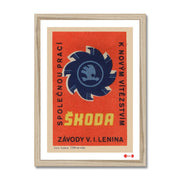Skoda. Working Together (Red) - Fine art print - Matchbox art print - Retro art print - Vintage art print - Wall art print