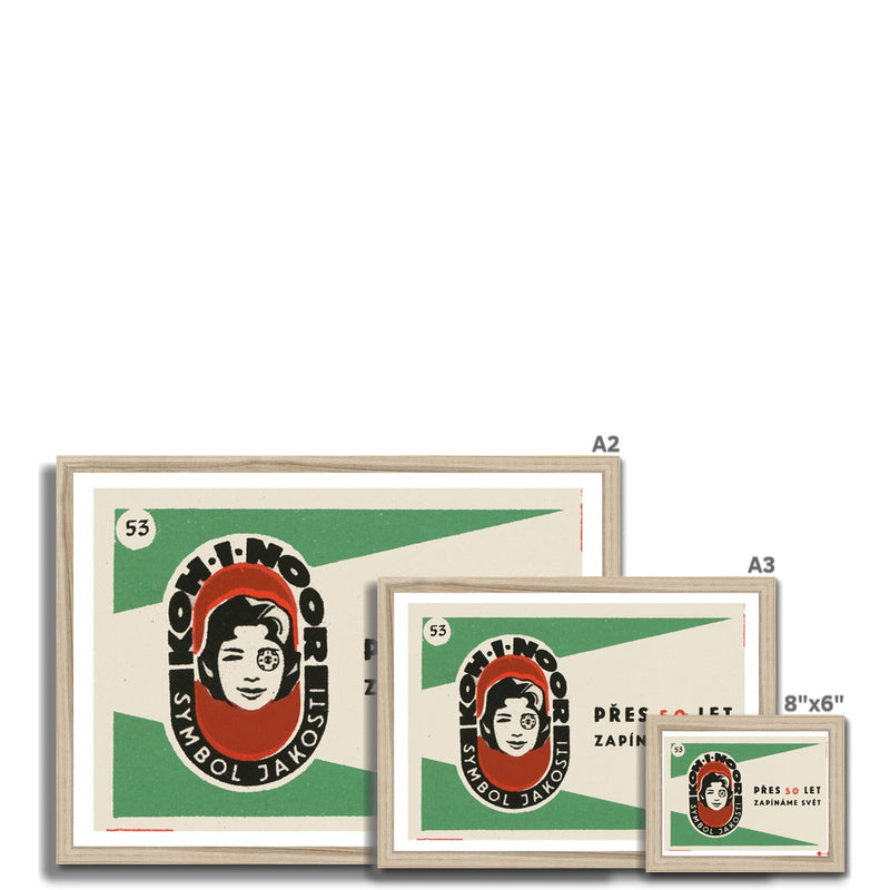 Koh -I-Noor. The Sign of Quality - Fine art print - Matchbox art print - Retro art print - Vintage art print - Wall art print