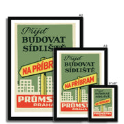 Build A New Settlement: PROMSTAV Prague - Fine art print - Matchbox art print - Retro art print - Vintage art print - Wall art print