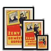 Women In Transport - Fine art print - Matchbox art print - Retro art print - Vintage art print - Wall art print