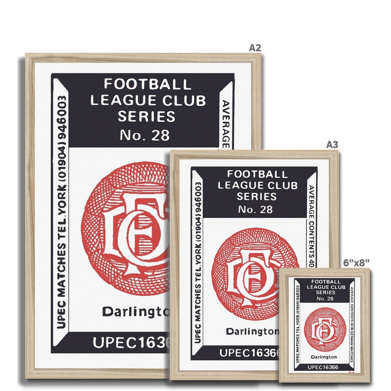 Darlington 01 - Fine art print - Matchbox art print - Retro art print - Vintage art print - Wall art print