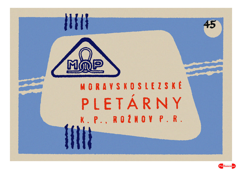 Moravian Silesia Knitting Works - Fine art print - Matchbox art print - Retro art print - Vintage art print - Wall art print