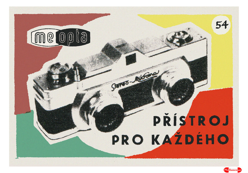 Meopta. A Camera For Everyone - Fine art print - Matchbox art print - Retro art print - Vintage art print - Wall art print