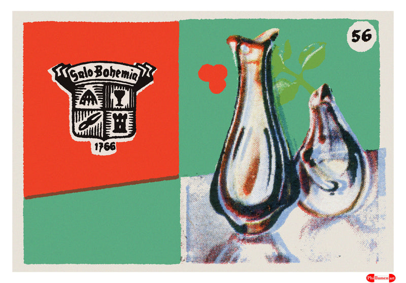 Bohemia Glass. 1766 - Fine art print - Matchbox art print - Retro art print - Vintage art print - Wall art print