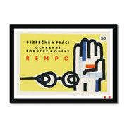 Safe At Work. Protective Equipment And Clothing - Fine art print - Matchbox art print - Retro art print - Vintage art print - Wall art print