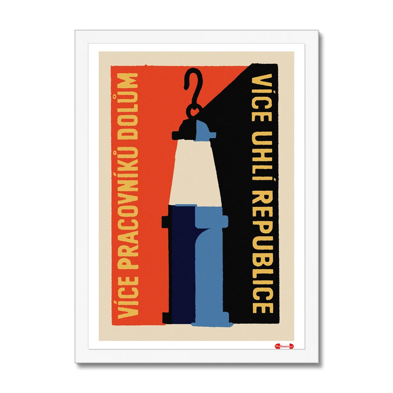 Coal Mining Number 2 - Fine art print - Matchbox art print - Retro art print - Vintage art print - Wall art print