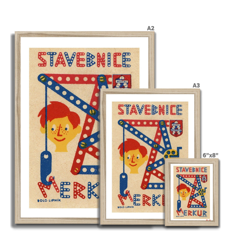 Mercury Building Kit - Fine art print - Matchbox art print - Retro art print - Vintage art print - Wall art print