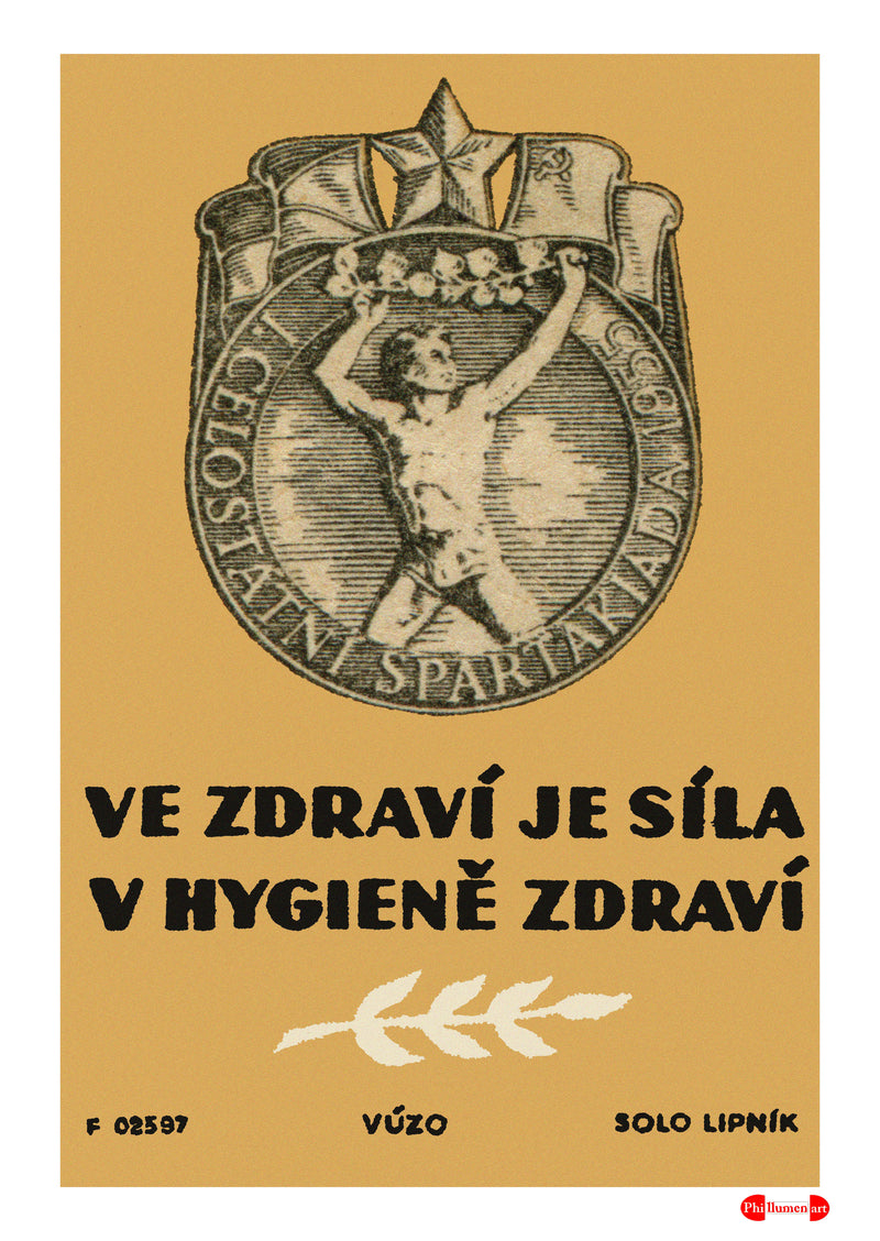 There Is Strength In Health - Fine art print - Matchbox art print - Retro art print - Vintage art print - Wall art print