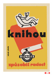 Reading Will Bring You Joy - Fine art print - Matchbox art print - Retro art print - Vintage art print - Wall art print