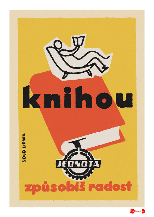 Reading Will Bring You Joy - Fine art print - Matchbox art print - Retro art print - Vintage art print - Wall art print