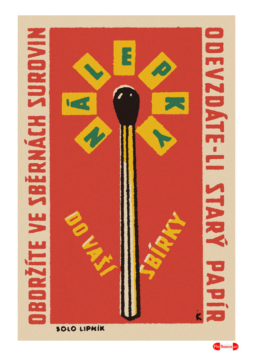 The Collection Of Raw Materials. Hand In Your Old Papers - Fine art print - Matchbox art print - Retro art print - Vintage art print - Wall art print