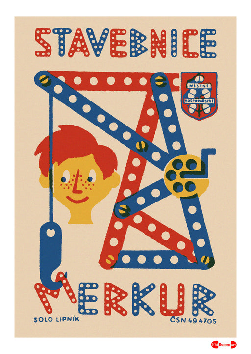 Mercury Building Kit - Fine art print - Matchbox art print - Retro art print - Vintage art print - Wall art print