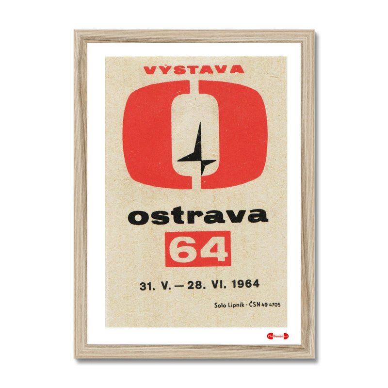 Ostrava 64 Exhibition - Fine art print - Matchbox art print - Retro art print - Vintage art print - Wall art print