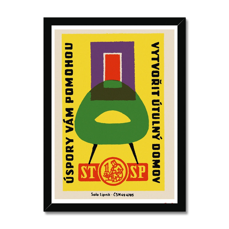 A Cosy Home - Fine art print - Matchbox art print - Retro art print - Vintage art print - Wall art print