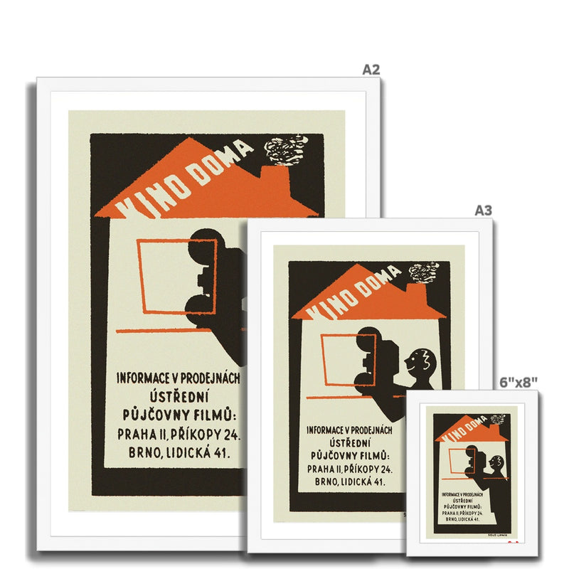 Cinema at Home - Fine art print - Matchbox art print - Retro art print - Vintage art print - Wall art print