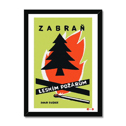 Prevent Forest Fires - Fine art print - Matchbox wall art print - Retro wall art print - Vintage wall art print - Wall art print