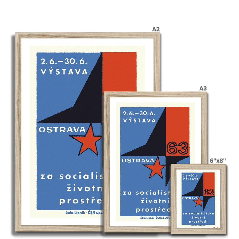 Ostrava Exhibition 1963 - Fine art print - Matchbox art print - Retro art print - Vintage art print - Wall art print