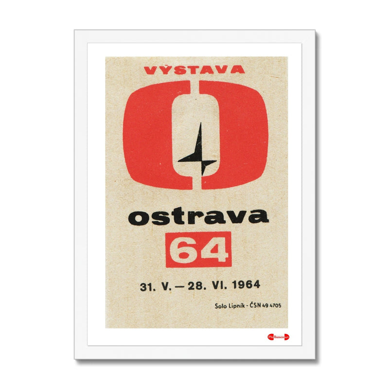 Ostrava 64 Exhibition - Fine art print - Matchbox art print - Retro art print - Vintage art print - Wall art print