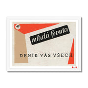 Young Front Today. Delivering Daily to You All - Fine art print - Matchbox art print - Retro art print - Vintage art print - Wall art print