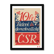 10 years People's Democratic CSR - Fine art print - Matchbox art print - Retro art print - Vintage art print - Wall art print