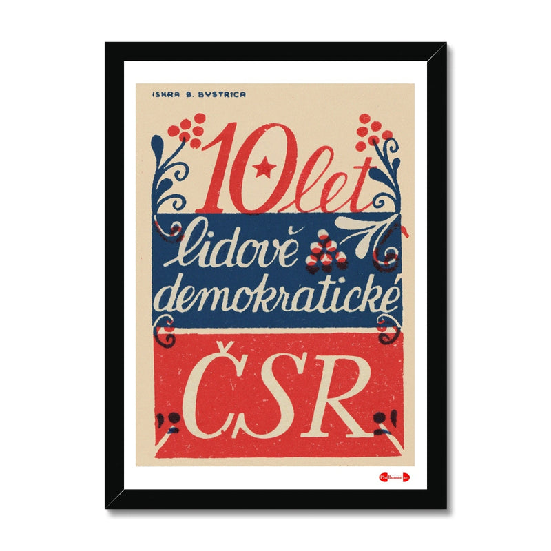 10 years People's Democratic CSR - Fine art print - Matchbox art print - Retro art print - Vintage art print - Wall art print