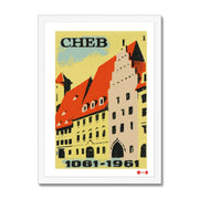 Cheb. 1061 - 1961 - Fine art print - Matchbox art print - Retro art print - Vintage art print - Wall art print