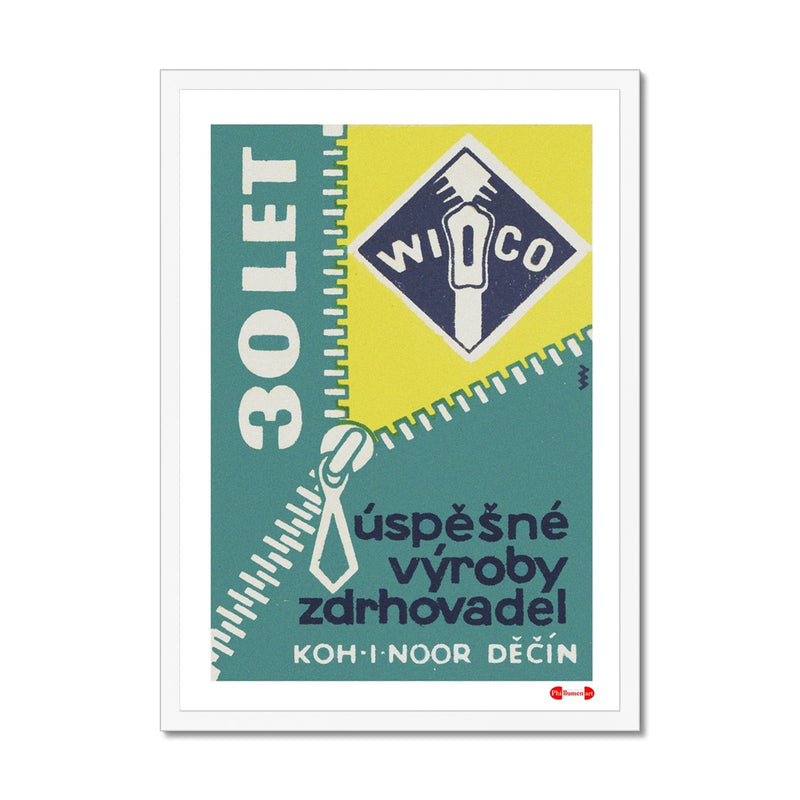 Successful Production of Zips - Fine art print - Matchbox art print - Retro art print - Vintage art print - Wall art print