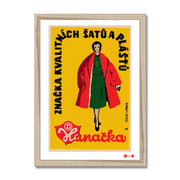 Hanacka Dresses and Coats.Yellow - Fine art print - Matchbox art print - Retro art print - Vintage art print - Wall art print