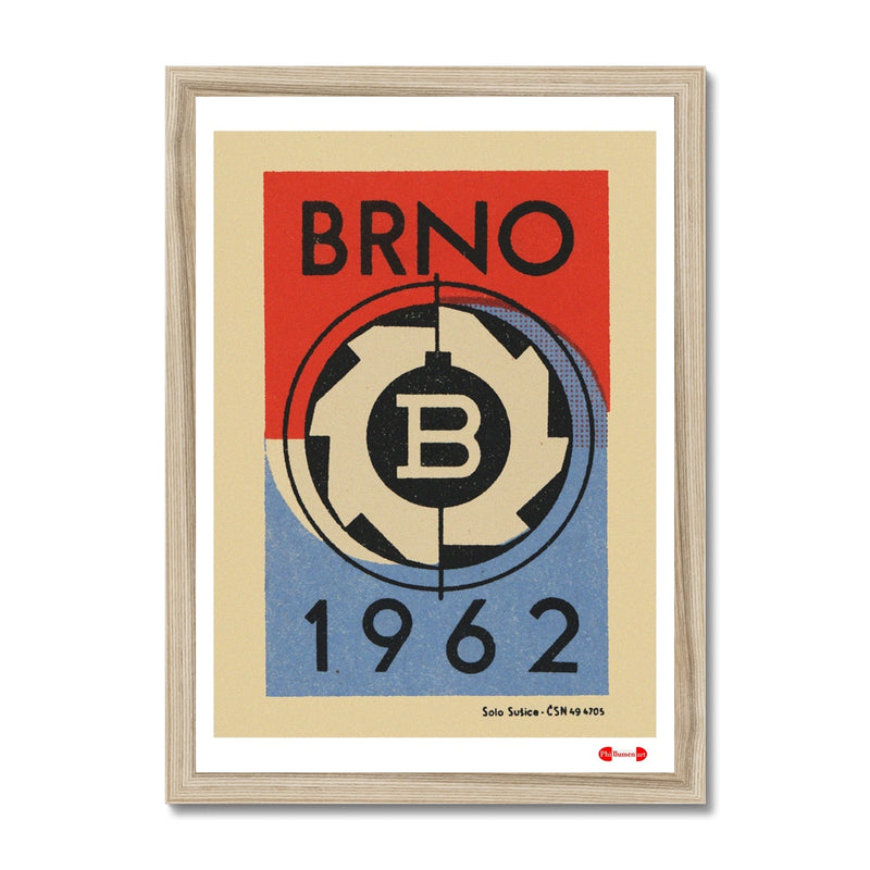 Brno 1962 Exhibition - Fine art print - Matchbox art print - Retro art print - Vintage art print - Wall art print
