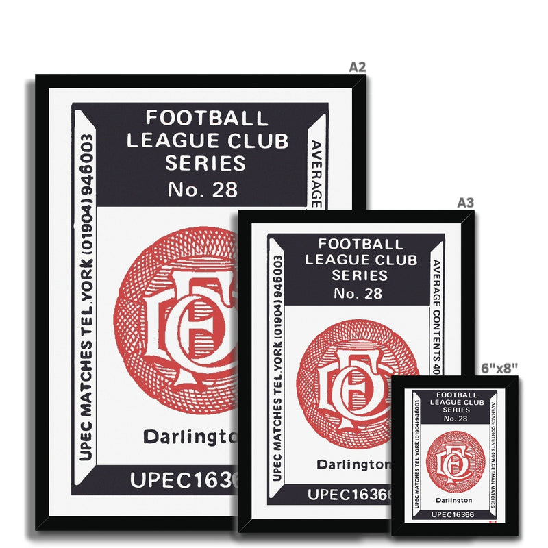 Darlington 01 - Fine art print - Matchbox art print - Retro art print - Vintage art print - Wall art print