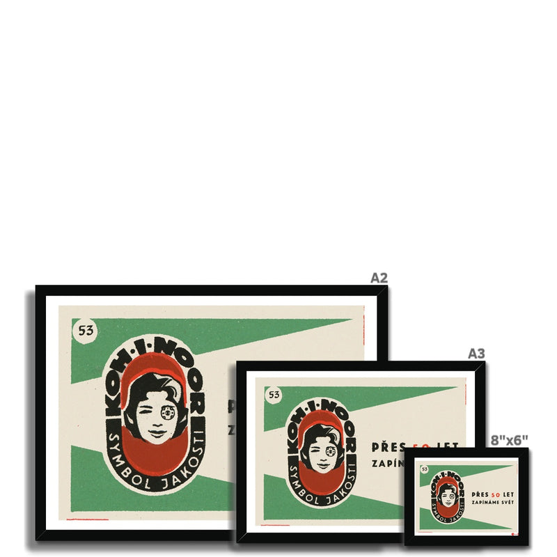 Koh -I-Noor. The Sign of Quality - Fine art print - Matchbox art print - Retro art print - Vintage art print - Wall art print