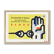 Safe At Work. Protective Equipment And Clothing - Fine art print - Matchbox art print - Retro art print - Vintage art print - Wall art print