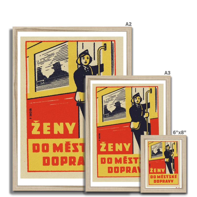 Women In Transport - Fine art print - Matchbox art print - Retro art print - Vintage art print - Wall art print
