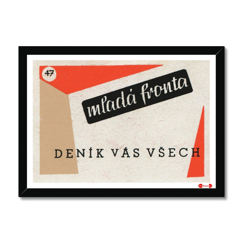 Young Front Today. Delivering Daily to You All - Fine art print - Matchbox art print - Retro art print - Vintage art print - Wall art print
