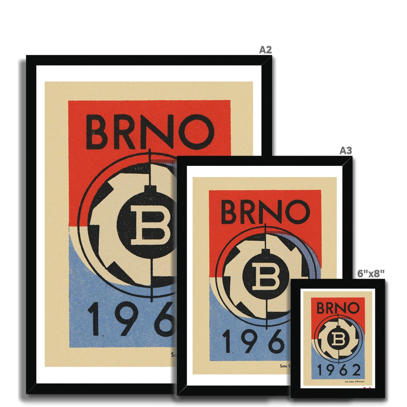 Brno 1962 Exhibition - Fine art print - Matchbox art print - Retro art print - Vintage art print - Wall art print