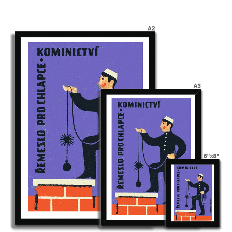 Crafts For Boys - Chimney Sweep - Fine art print - Matchbox art print - Retro art print - Vintage art print - Wall art print
