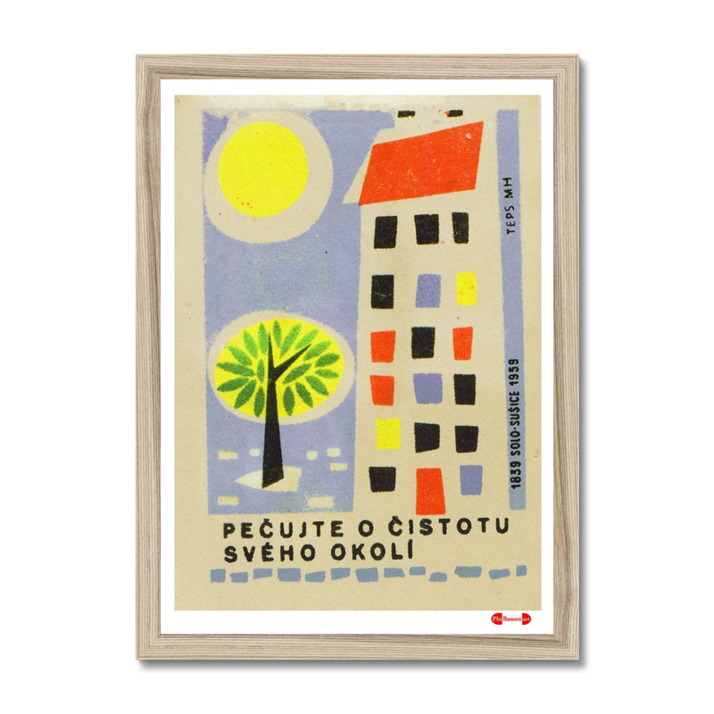 Keep Your Surroundings Clean - Fine art print - Matchbox art print - Retro art print - Vintage art print - Wall art print