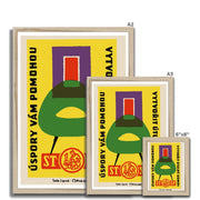 A Cosy Home - Fine art print - Matchbox art print - Retro art print - Vintage art print - Wall art print