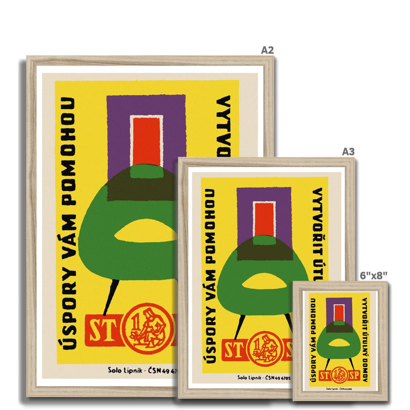 A Cosy Home - Fine art print - Matchbox art print - Retro art print - Vintage art print - Wall art print