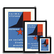 Ostrava Exhibition 1963 - Fine art print - Matchbox art print - Retro art print - Vintage art print - Wall art print