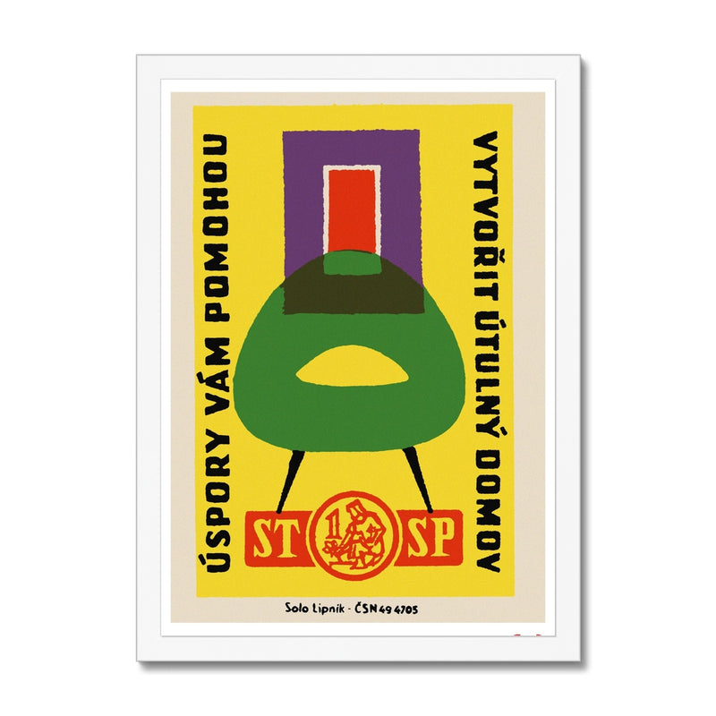 A Cosy Home - Fine art print - Matchbox art print - Retro art print - Vintage art print - Wall art print