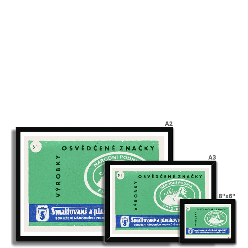 Enamel And Sheet- Metal Products. - Fine art print - Matchbox art print - Retro art print - Vintage art print - Wall art print