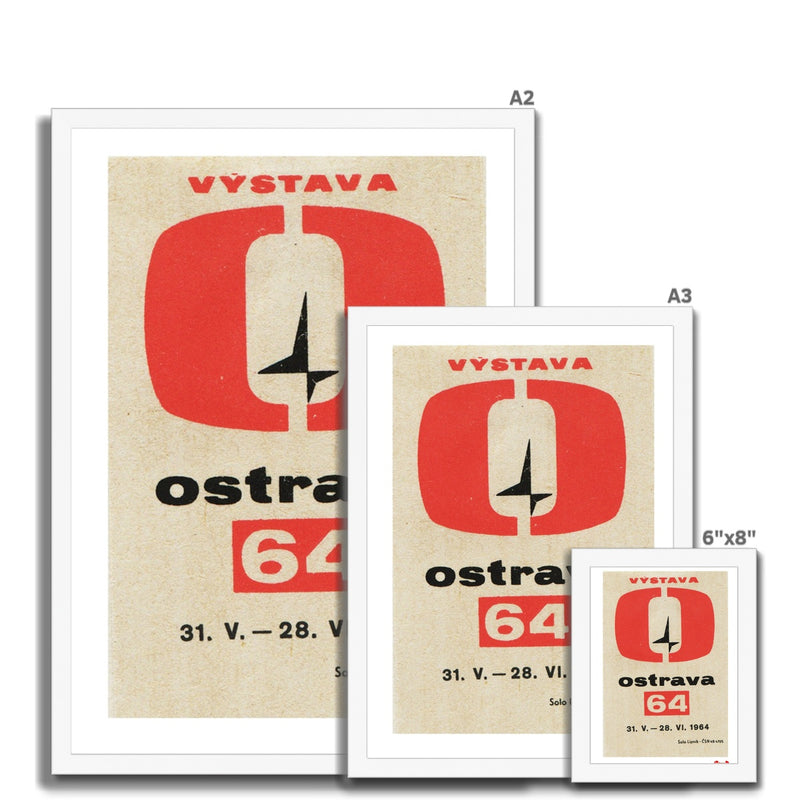 Ostrava 64 Exhibition - Fine art print - Matchbox art print - Retro art print - Vintage art print - Wall art print